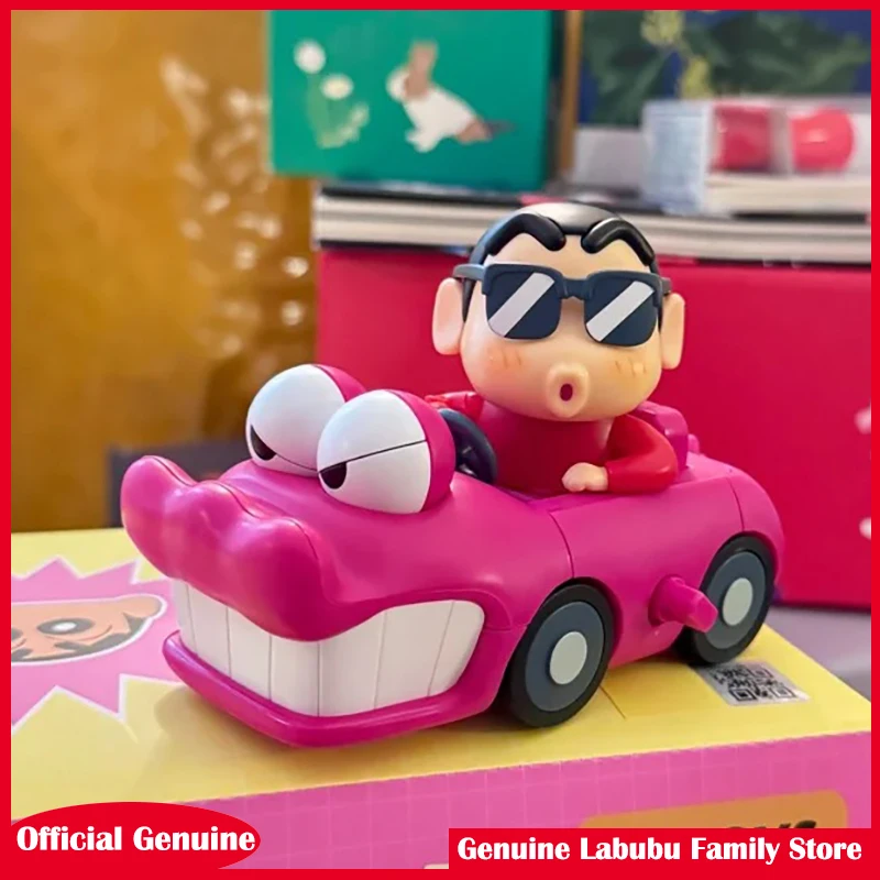 

Original Crayon Shin-Chan Dynamic Shin-Vibe Series Blind Box Clockwork Mobile Garage Kit Trendy Toy Doll Children Birthday Gift