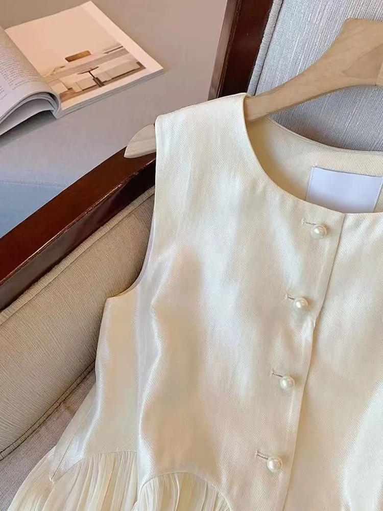 Haut de gamme Faionable Patchwork soie femmes gilet Svel été nouveauté polyvalent débardeur trajet Sle rond Ne Si...