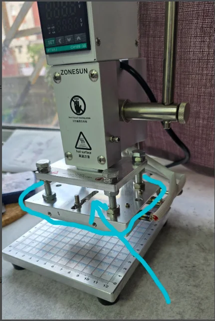 ZONESUN Custom Link For Accessories 8*10 cm Heating Plate