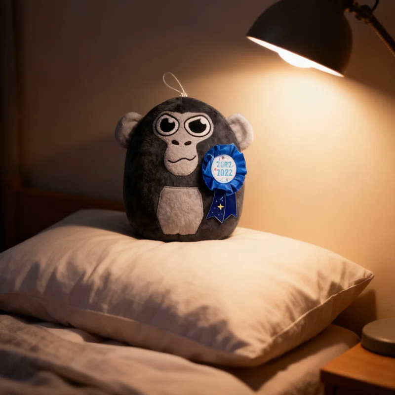 2025 علامة الغوريلا دوغ علة أفخم الراهب بلوشي لطيف Doughboi وسادة محشوة لينة غرفة الديكور دمية Kawaii لعبة أطفال هدية #2