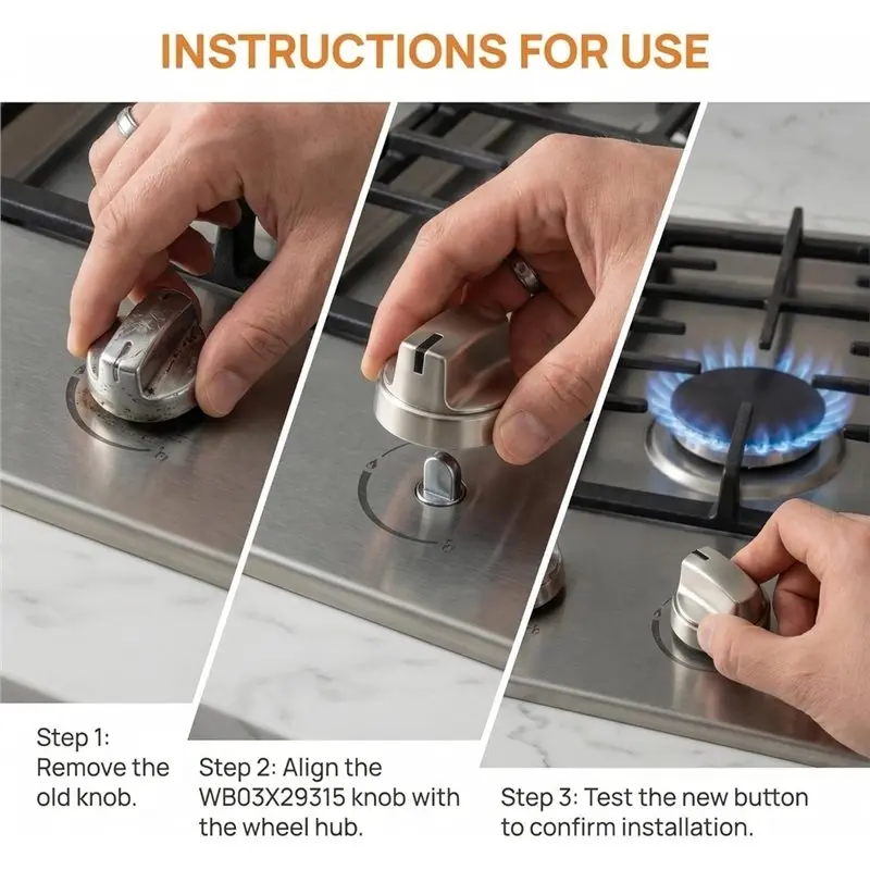 Keep 5 Pack WB03X29315 Stove Knobs Fit For GE Stove Knobs