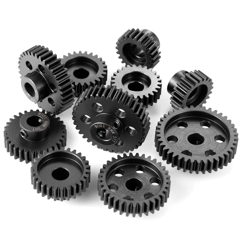 TRINOOD M1 Stahl Motor Getriebe Ritzel 8MM 22T 23T 25T 26T 27T 30T 33T 35T 37T 39T für X-MAXX 1/5 RC Modell Auto Buggy Lkw Teile – Detail 4