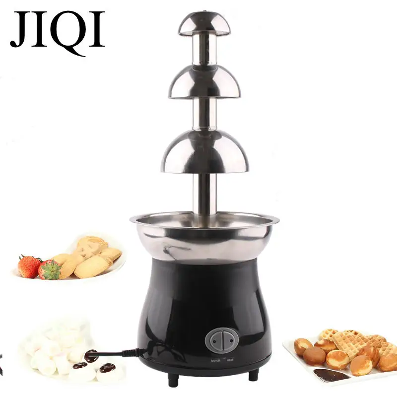 Commercial Chocolate Fountain Machine 3 Layer Stainless Steel Chocolate Melt Fondue Waterfall Machine Wedding Birthday Christmas