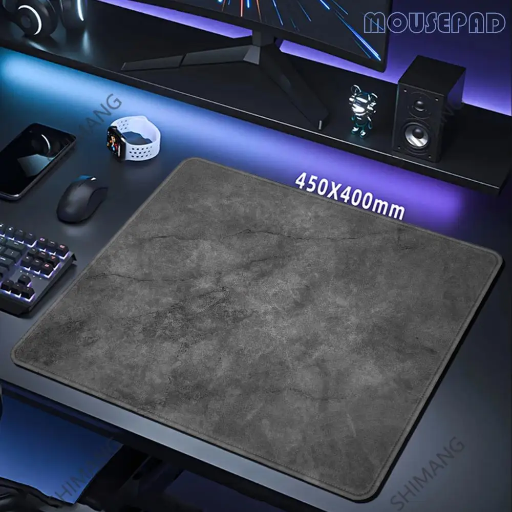 

Gray mouse pad 250x200mm overlocked mousepad desktop keyboard table pad 450x400mm gray series game desk mat computer accessories