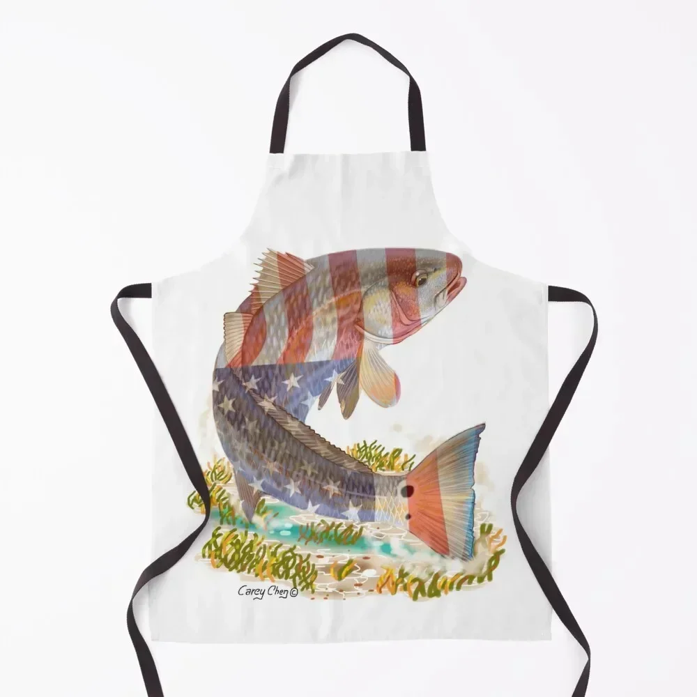 

Redfish USA Apron Cleaning Products For Home work ladies Kitchen For Men Kitchen Tools Accessories Apron