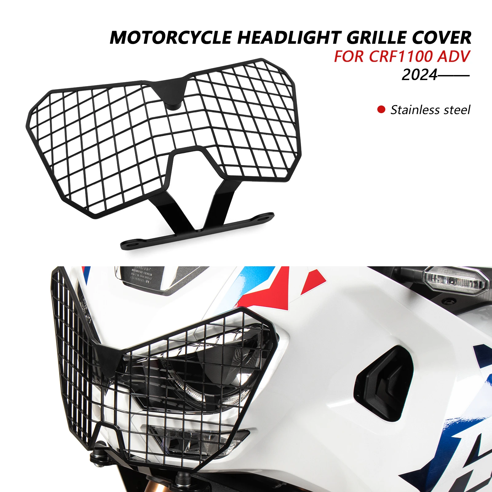 

Для CRF 1100L Africa Twin Adventure Sports 2024 2025 защита фар передняя фара решетка фар защитная крышка