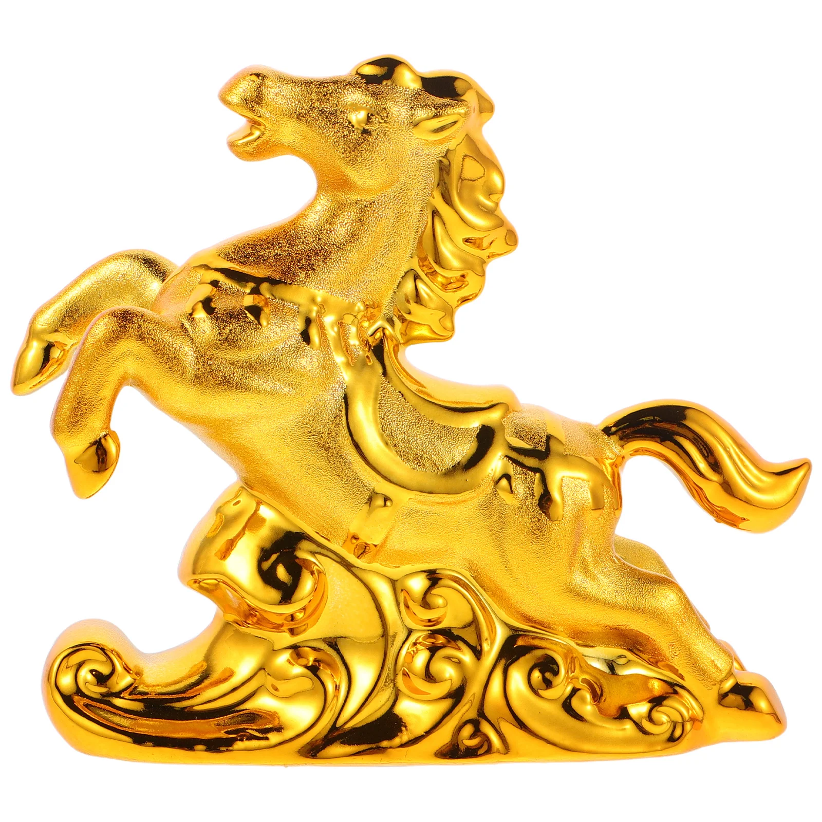 

2026 Year of Horse Lucky Ornament Decorative Running Horse Statue Home Office Tabletop Decoration Elegant Design Realistic