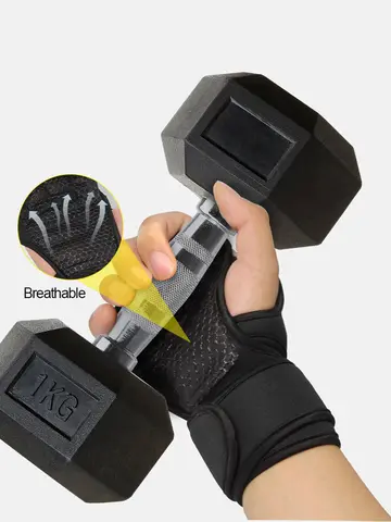 Training Sport Gloves for Men Women Workout Gloves Fitness Body Building Weightlifting Gym Hand Wrist Palm Protector Gloves