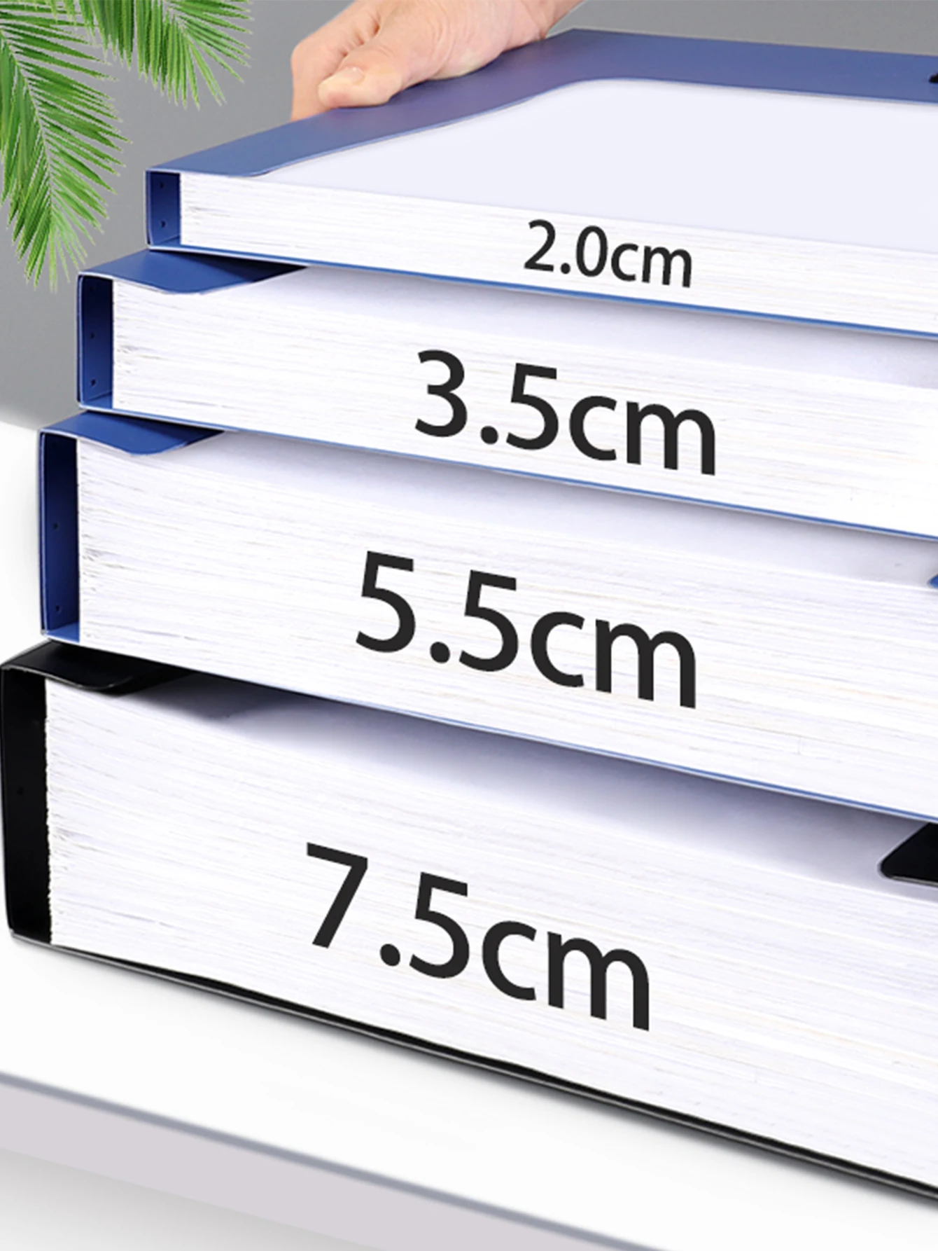 5PCS A4 Foldable File Storage Box Large Capacity Thickened File Document Organizer Office School Student Supplies