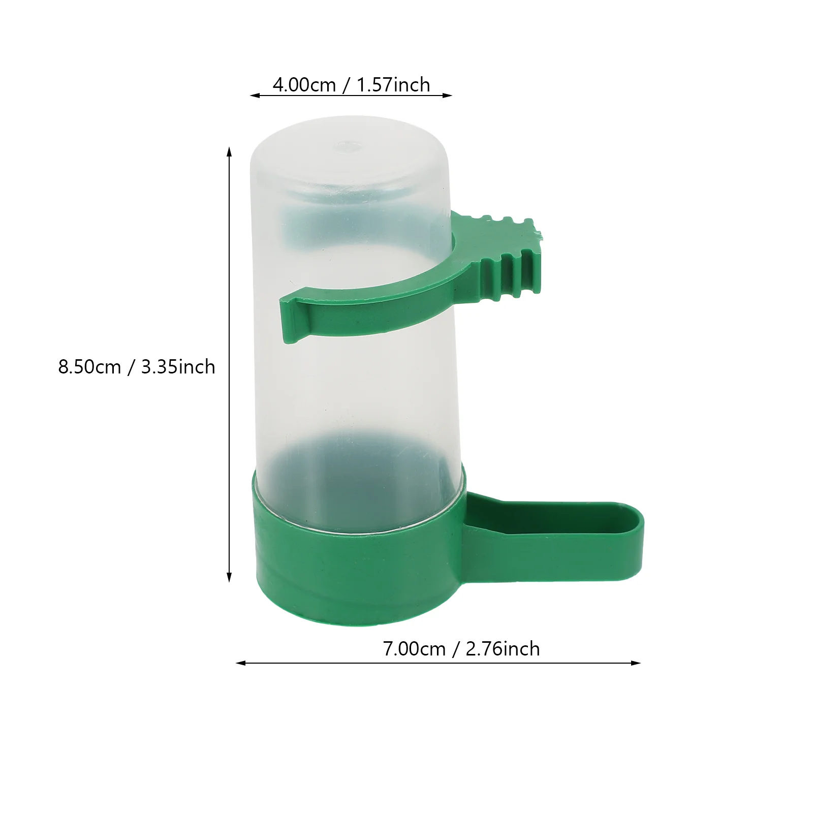 10 Pcs Window Bird Feeder Waterer Drinker Pigeon Feeders Pet Food Automatic Green Dispenser for Birds Gift