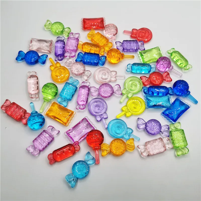 Camal 10pcs Acrylic 35/40mm Colorful Candy Beads Cute Toy  Kids Birthday Party Favors Guest Gift School Prizes Goodie Bag Filler