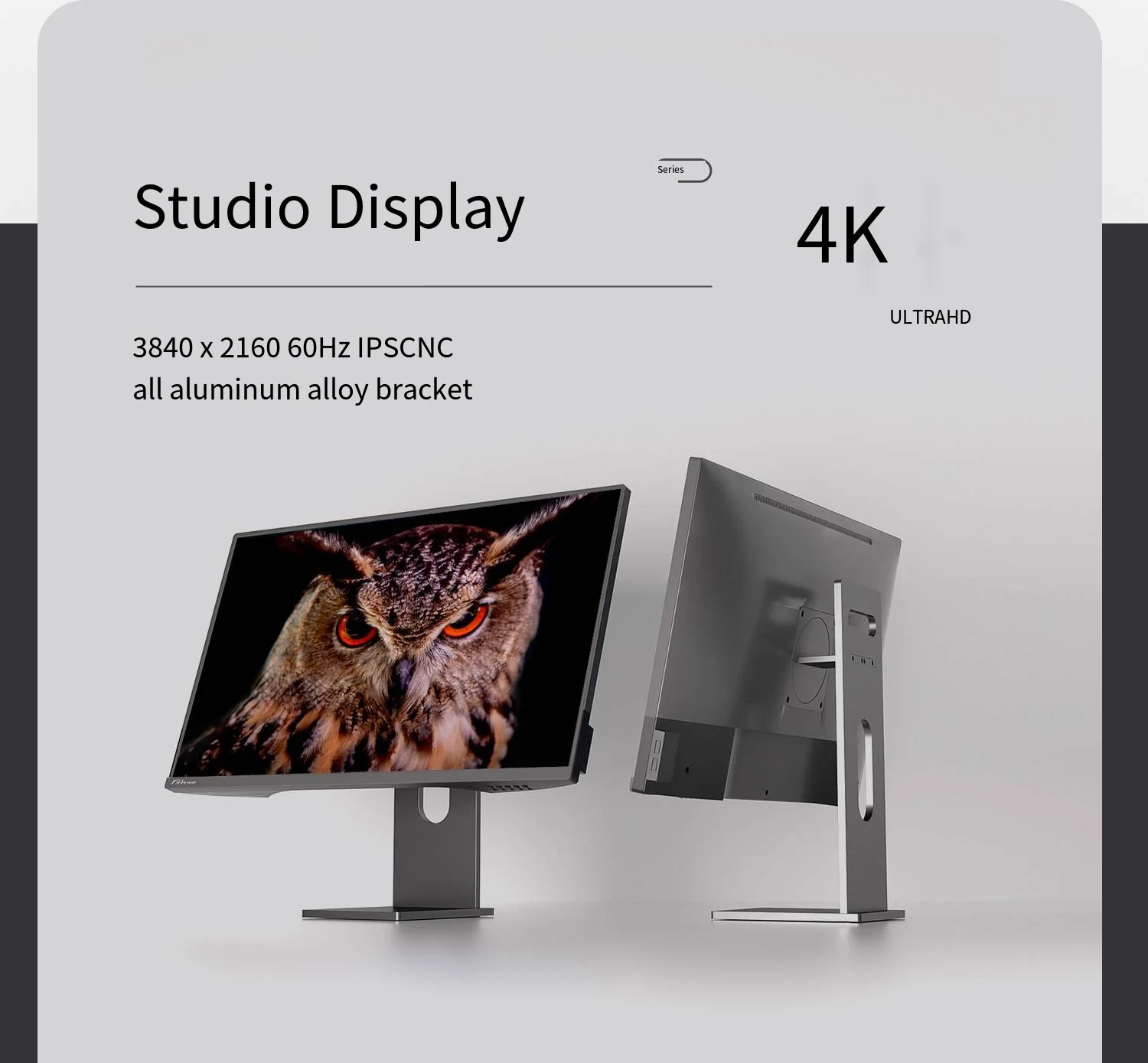 Monitor 4K de 27 polegadas com 98% DCI-P3 400nit IPS Panel 75HZ HDR Características MACRO OS Desktop SCREEN PORT TYPE-C