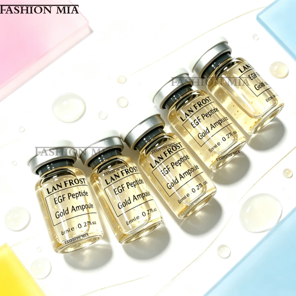 Korea Facial 8ml Peptides Gold Ampoule Skin Booster Serum BB Cream Deep Hydration Brightening Firming Rejuvenation Skin Care Kit