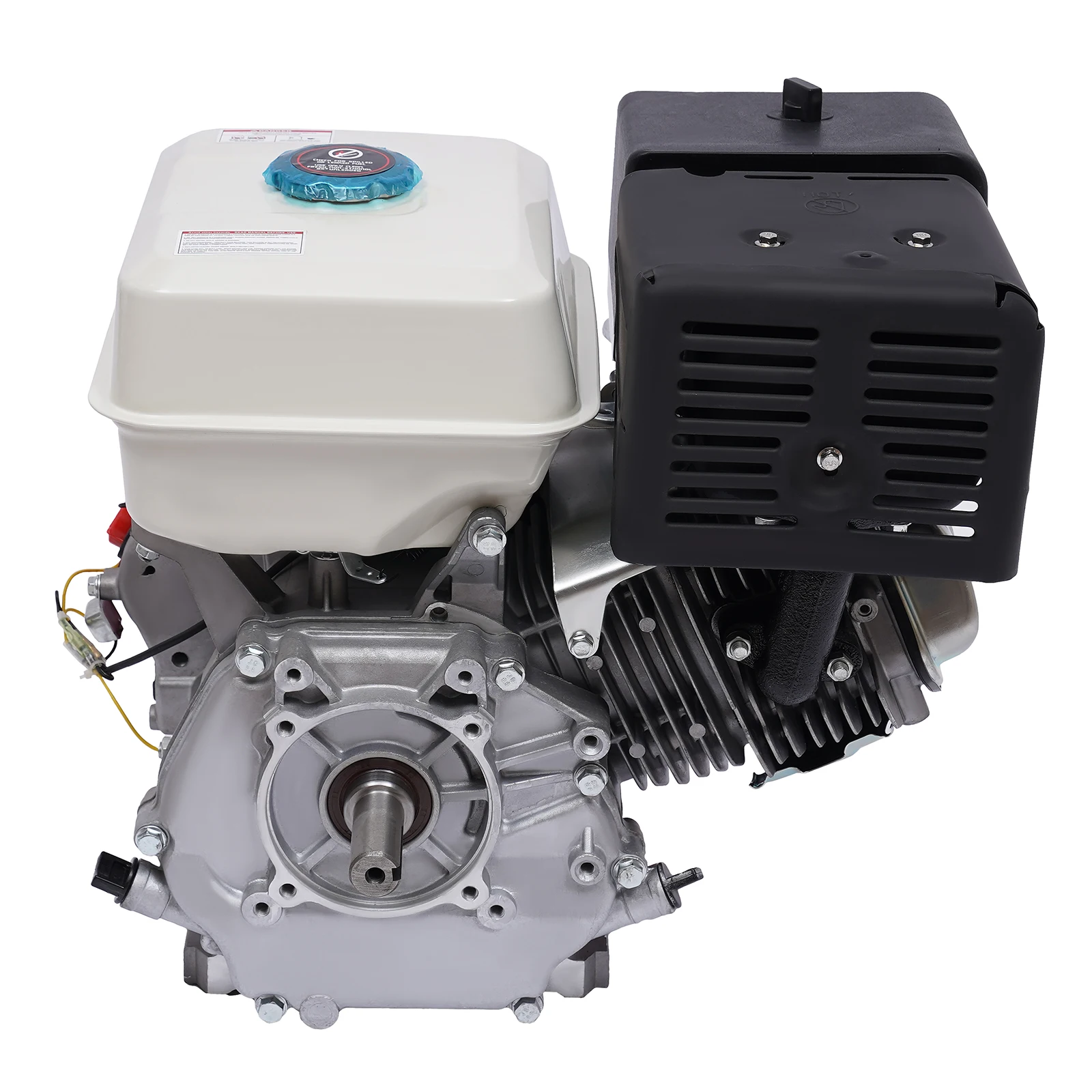 420CC Engine OHV Horizontal Gas Engine Recoil Start Go Kart Motor 15HP 4Stroke 9700 Watt-Home Back Up & RV Ready,  Red, Black