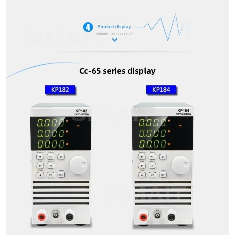 KP182/KP184 Economic Programmable Charger Adapter Electronic Load Meter 200W/400W