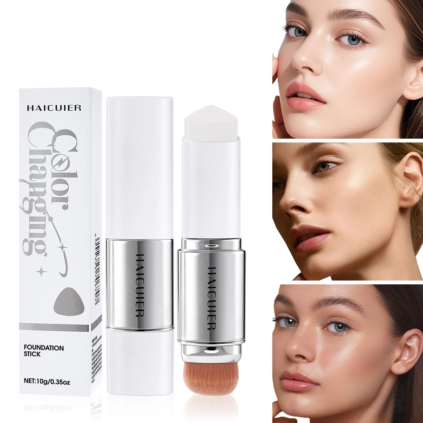Wodoodporny, odżywczy, stały podkład w sztyfcie, tint do skóry, balsam tintujący do twarzy, korektor w sztyfcie do makijażu twarzy.