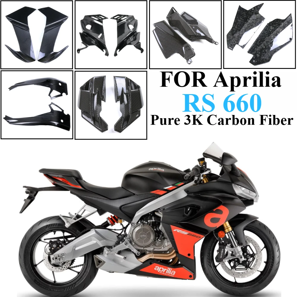 

Motorcycle Accessories For Aprilia RS 660 RS660 2020 2021 2022 2023 Full Carbon Fiber Retrofit Parts Fairing Fenders Cover Kits
