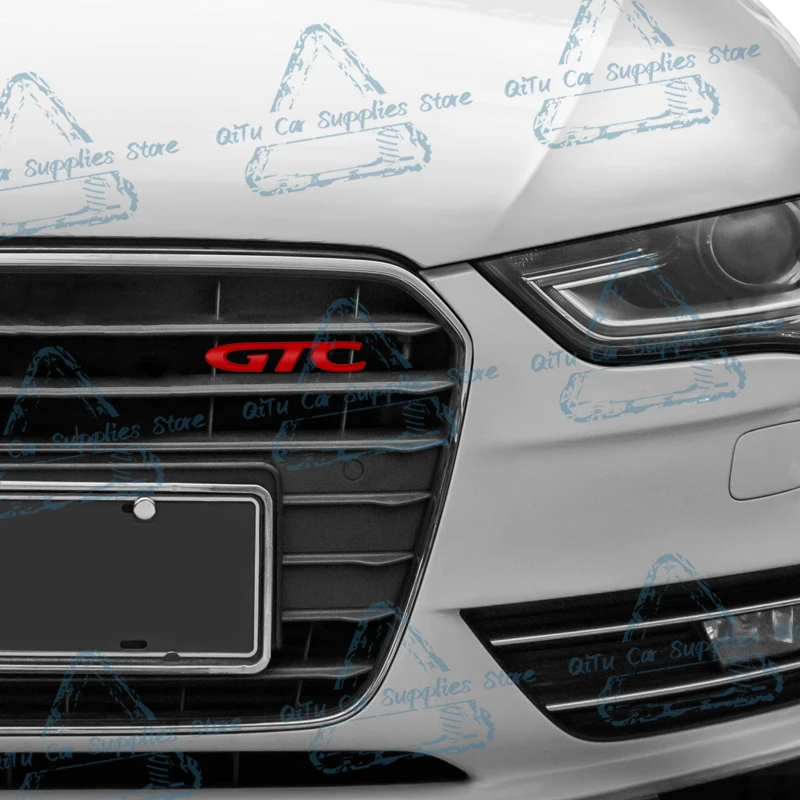 Logotipo GTC Car Front Grille Emblema, Metal 3D Adesivo, Tronco Traseiro Badge Decor para Opel, Astra, Insígnia, Corsa, Vectra, Zafira, Mokka, OPC