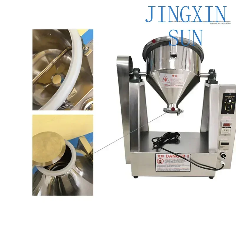 Desktop Electric 10L 20L Micro Stainless Steel Mixer Medicine Chemical Food Test Laboratory Mixer Mute Powder