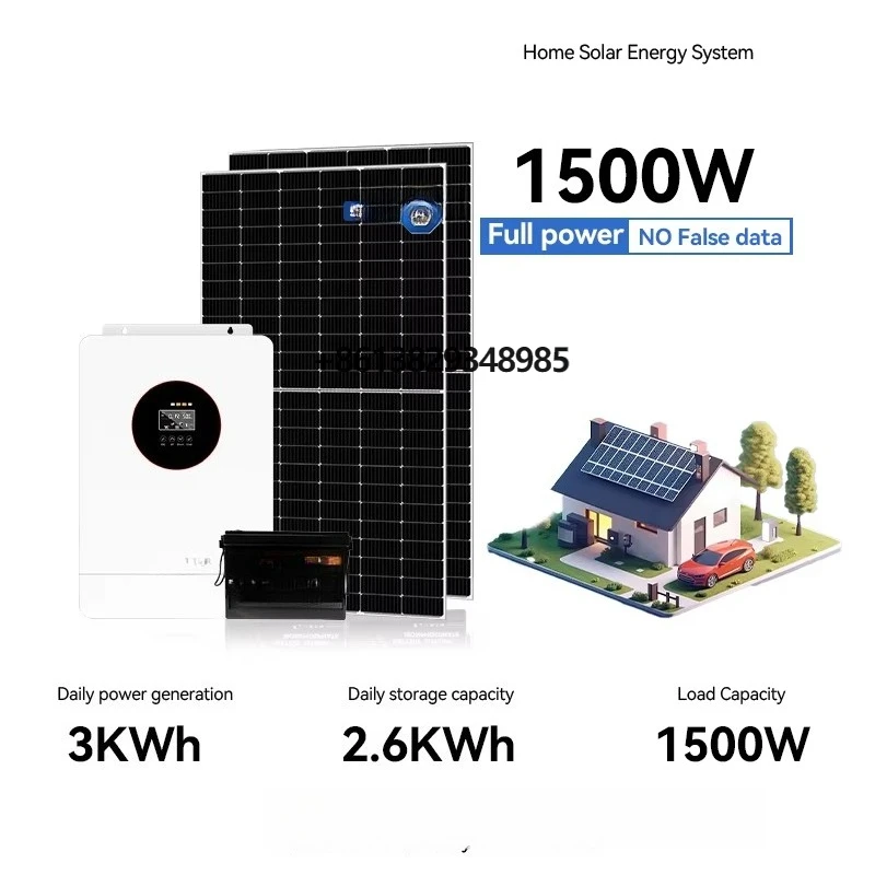 New Complete Set Solar Energy System Hybrid Solar System 1kw 2kw 3kw 5kw 8kw 10kw Off Grid Solar Power System for Home Use
