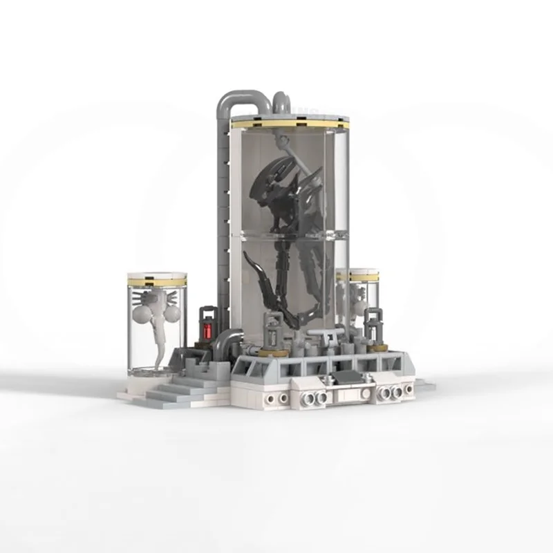 368개 MOC 마이크로 에일리언스 컨셉 아트 시리즈 모델 빌딩 토이 블록 건축 크리스마스 선물 조립 아이디어 교육용 브릭