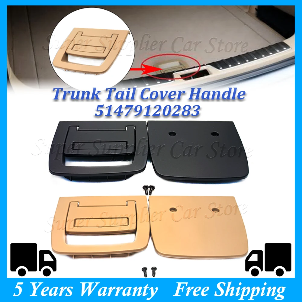 

New Rear Trunk Luggage Car Tail Cover Mat Floor Carpet Handle Latch Button For BMW X5 X6 E70 E71 E72 F15 F16 5GT F07 51479120283