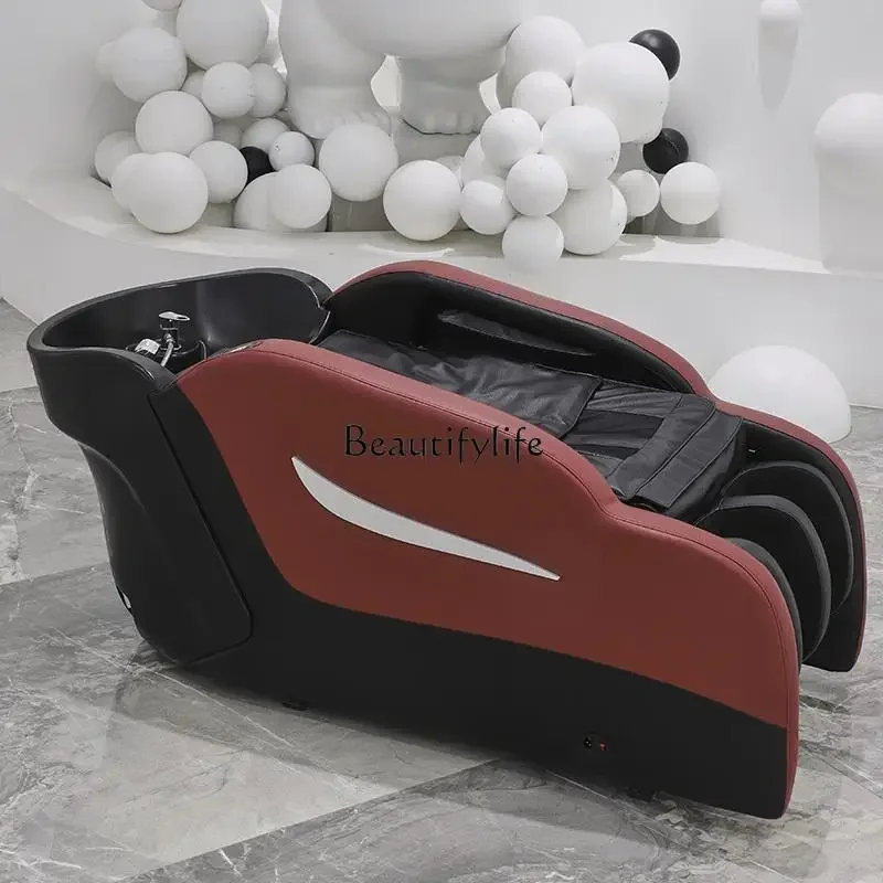 Hair salon special shampoo bed Beauty salon Scalp care water circulation fumigation bed