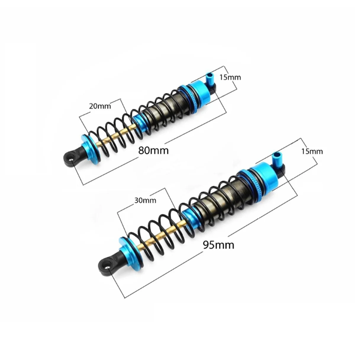 Voor 1/10 Tamiya Tt02b Elektrische Metalen Voor-En Achterschokdemper Upgrade Onderdelen Speelgoed Auto-Accessoires