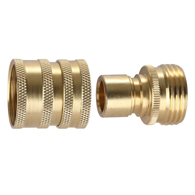 High Pressure Washer Water Gun 3/8 Quick Conversion Connector 3/4 Happy Joint Male and Female Pure Copper Connector