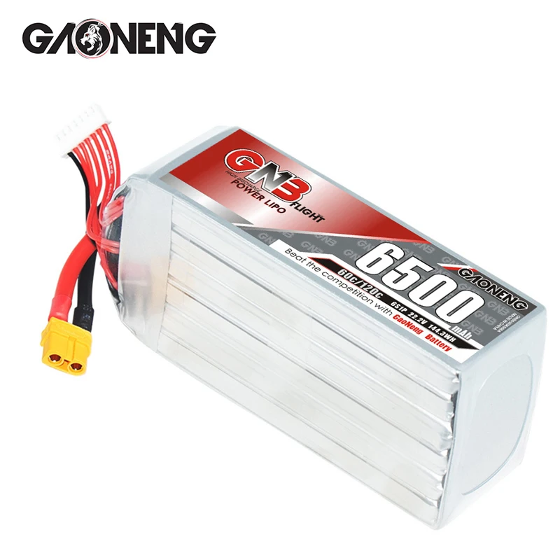 

Original GNB 6500mAh 6S 22.2V 120C Lipo Battery For RC Car RC Boat RC Helicopter Quadcopter Drone FPV Model Parts 22.2V Battery