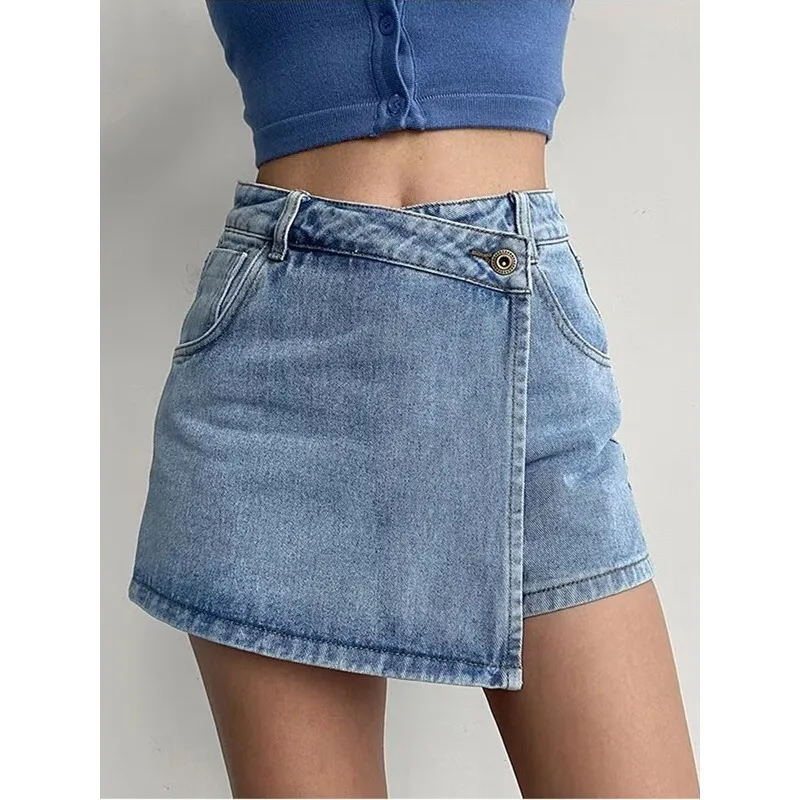 Women Denim Skirt H…
