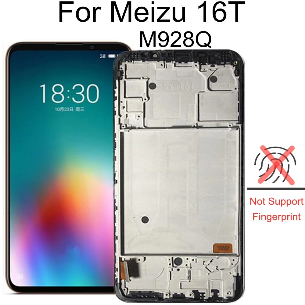 

6.5 TFT LCD For Meizu 16T M928Q LCD Display Touch Screen Assembly Replacement Accessory