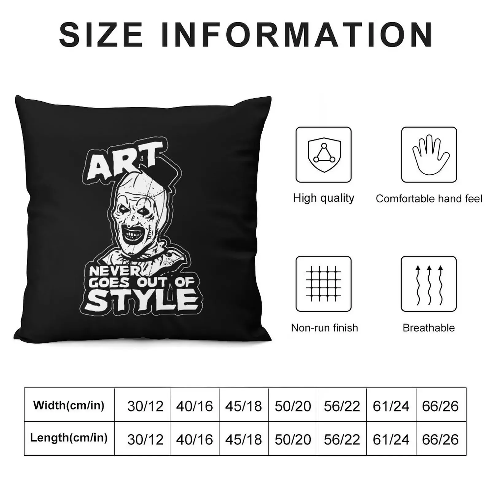 Women Men Cuan Horor Terrifier Film Halloween Retro Vintage Throw Pillow Covers For Sofas Pillow Covers Decorative pillow