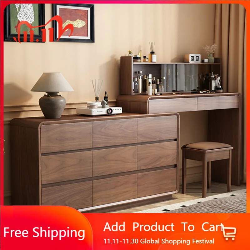 

Storage Drawers Dressing Table Bedroom Makeup Mirror Desk Chair Cabinet Vanity Table Luxury Vestidores Lounge Suite Furniture
