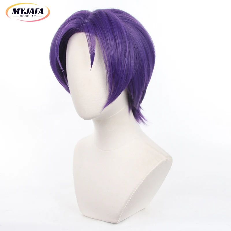 High Quality Anime Blue Lock Reo Mikage Cosplay Wig 32cm Short Heat Resistant Hair Halloween Role Play Wigs +Wig Cap