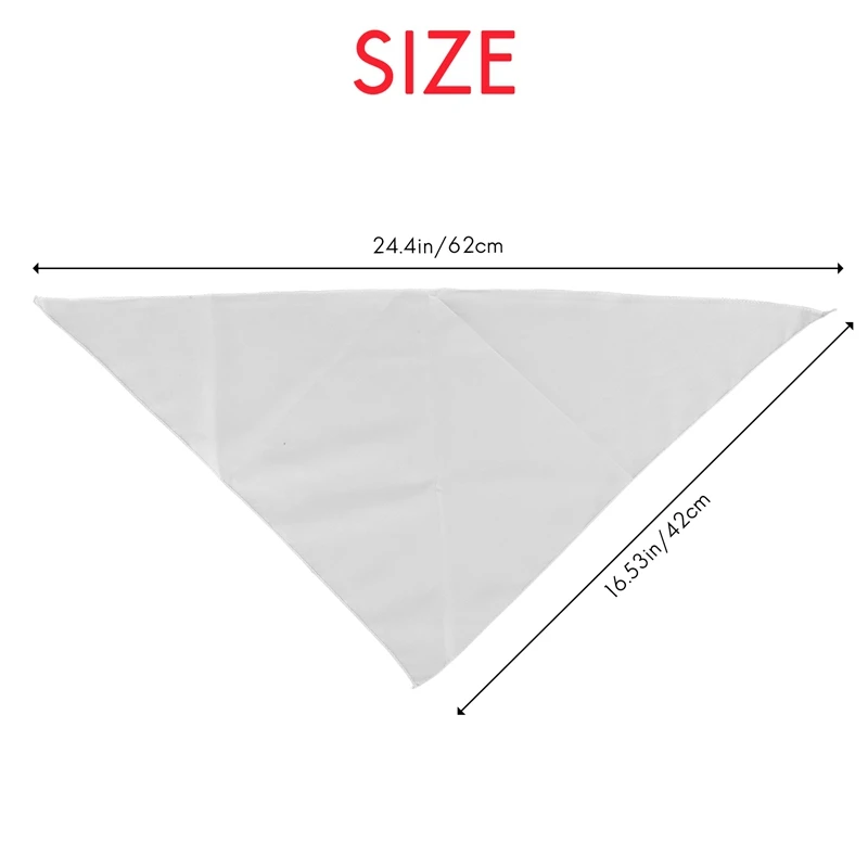 Sublimation Blank Pet Bandana Heat Transfer Washable DIY Triangle Dog Scarf Bibs Kerchief For Dogs Puppy Cats