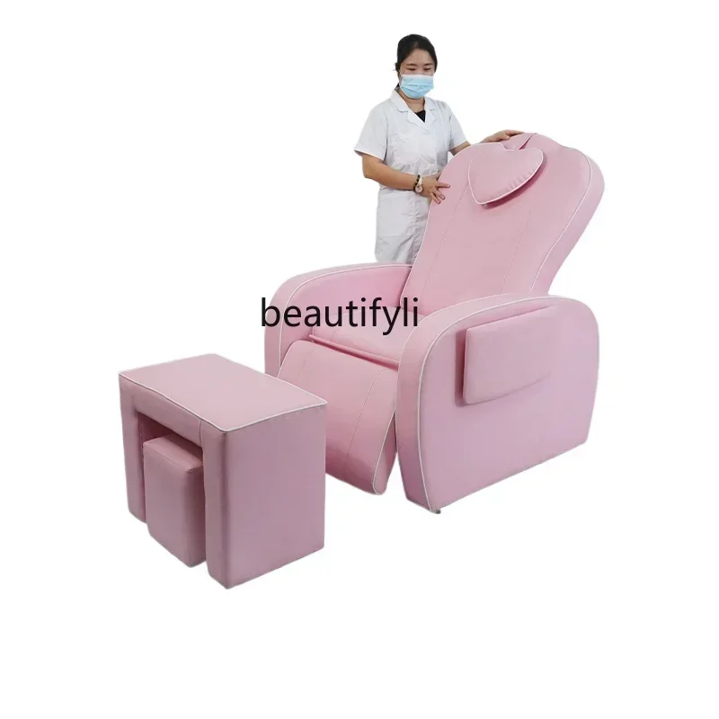 Nowoczesna prosta lekka luksusowa uroda specjalna sofa krzesło wielofunkcyjna elektryczna sofa do rzęs łóżko krzesło do wstrzykiwania paznokci Y