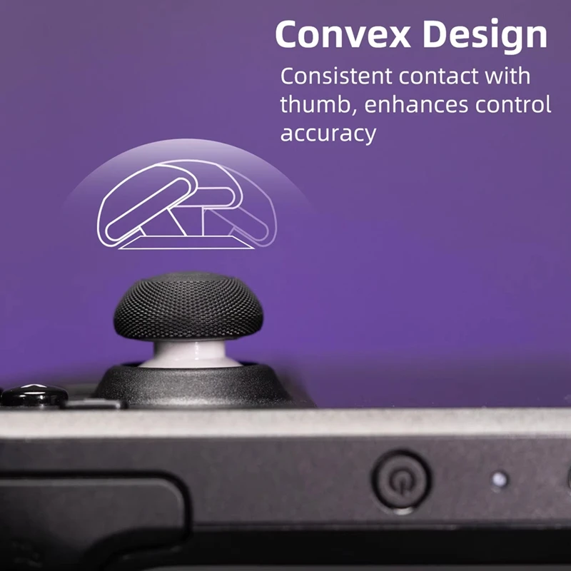 Y43A-Convex Thumb Grip Set Joystick Cap Thumbstick Cover For Steam Deck ROG Ally