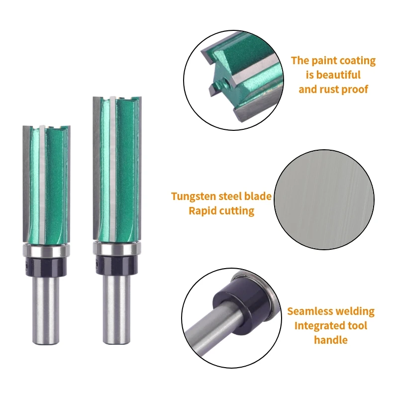 YUSUN 8MM 12MM Shank Z4 Pattern Bit Router Bit fresa per la lavorazione del legno per fresa frontale fresa in metallo duro fresa