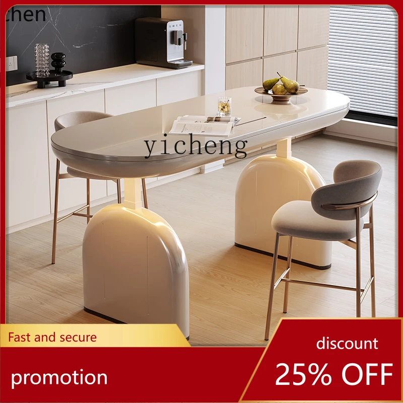 YFY  Designer Model Electric Lifting Desk Modern Light Luxury Home Boss Desk Special-Shaped High-End
