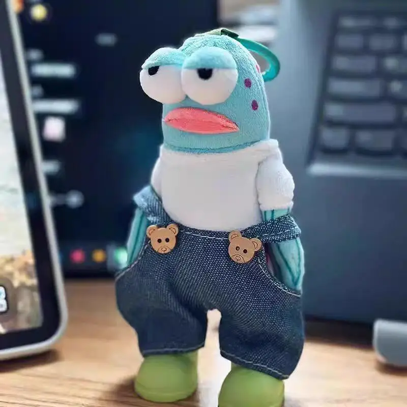 สพันจ์บ็อบ สแควร์แพนท์ส พวงกุญแจตุ๊กตาผ้ากำมะหยี่ลายบ้านของบ๊อบ, เสื้อผ้าเด็ก, อุปกรณ์เสริมตุ๊กตาผ้ากำมะหยี่, ชุดตุ๊กตา DIY