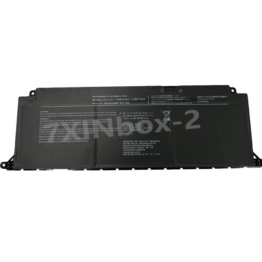 PS0132UA1BRS 11.55V 45.6Wh 3950mAh Laptop Battery For Toshiba dynabook  PS0132NA1BRS 31CP5/78/66