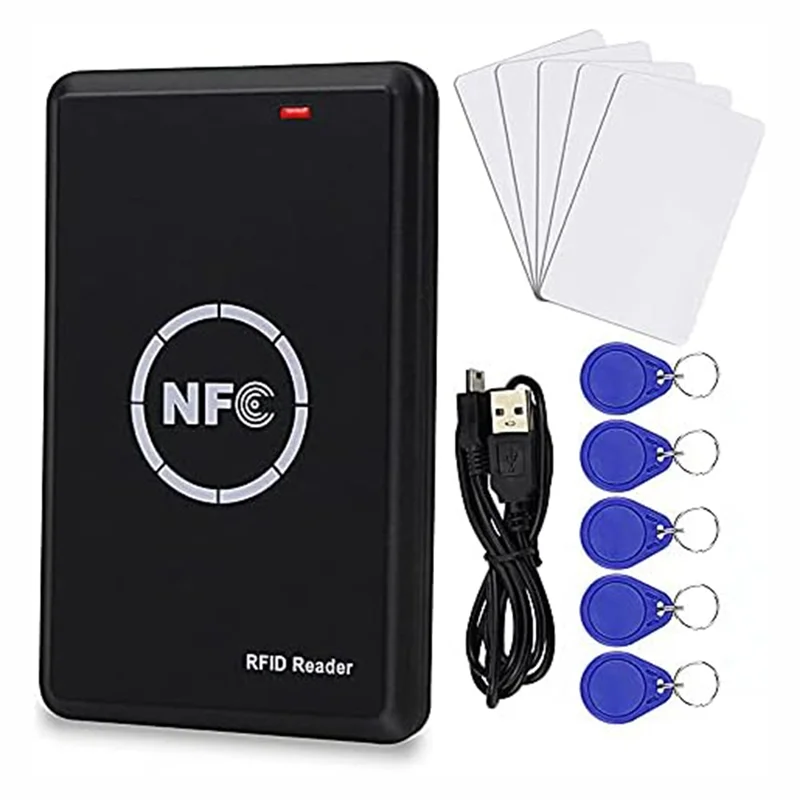 Smart Access Control Card Copier, RFID Reader Writer, 125KHz Card Duplicator, 13.56MHz Encrypted Card Decoder, NFC Tag