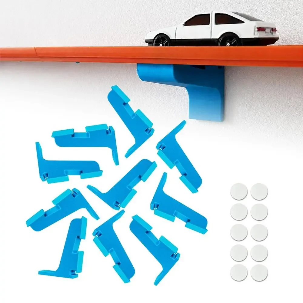 1/5PCS Plastic Track Mounting Bracket Single-Lane Compatible Double-Sided Tape Wall Track Bracket Easy Installation