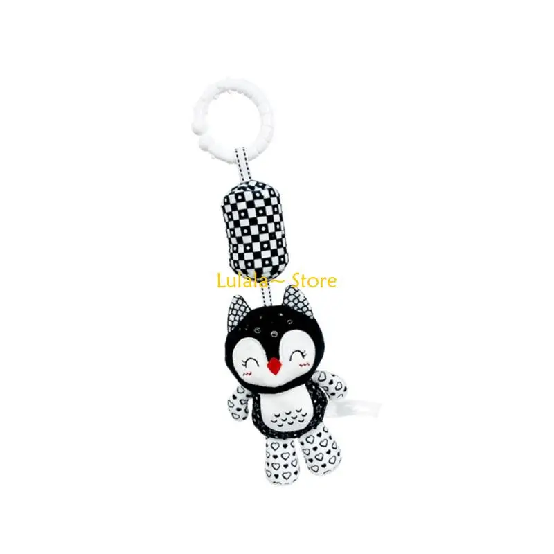 Y4QA Sensory Cribมือถือของเล่นสำหรับทารกSoft Plush Crib Mobile Rattleรถเข็นเด็กแขวนสัตว์Teether Soothingกิจกรรมของเล่น