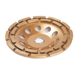 230MM Concrete Diamond Double Row Grinding Wheel Marble Granite Angle Grinder Tool 9 Inch Sanding Disc Aperture 20MM/22.23MM
