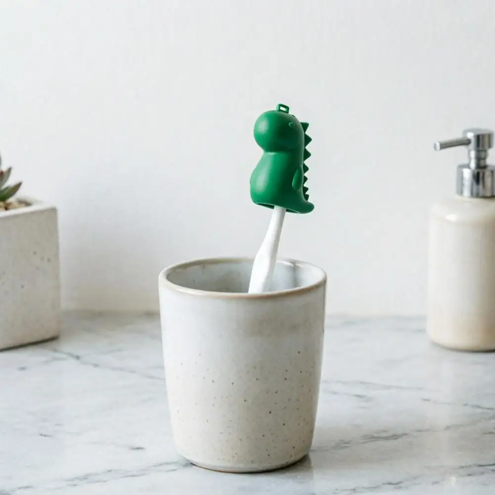 Dinosaur Design Toothbrush Holder Toothbrush Box Toothbrush Case with Toothpaste Dispenser Cute Dinosaur Design for Travel