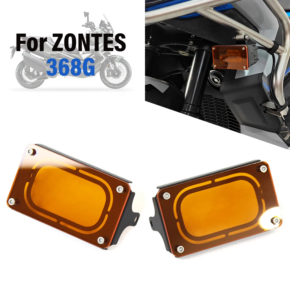 For ZONTES 368G 368 G 368-G G368 Motorcycle LED Fog light Protector Guard Foglight Lamp Cover