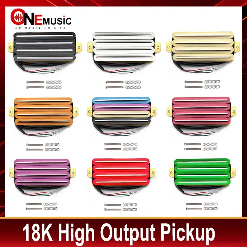 2-Dual Blade Electric Guitar High Output Track Type Four Coil Humbucker Pickup Multi Colors