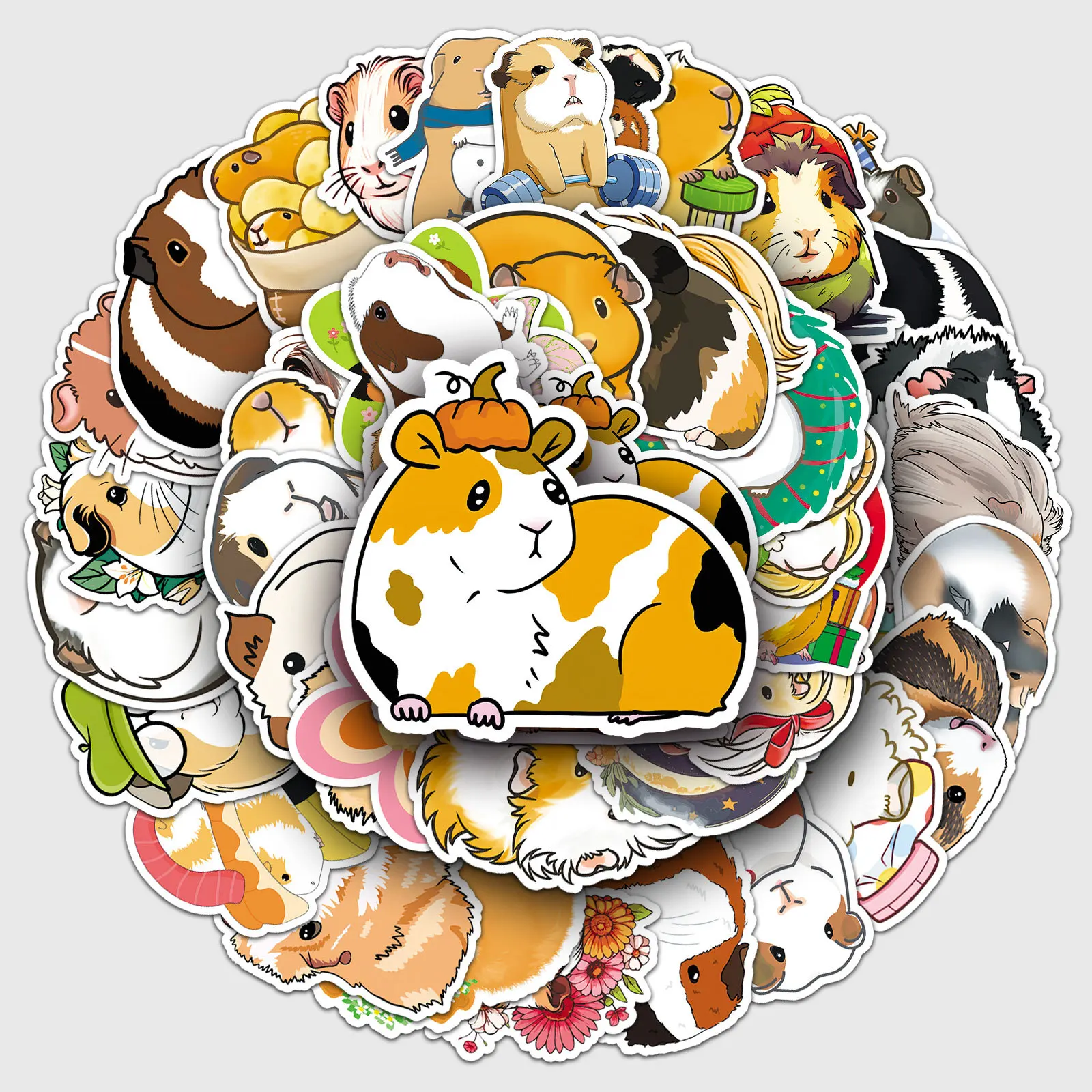 

10/51PCS Cute Cartoon Animal Guinea Pig Cavy Stickers Waterproof Graffiti Decal Toy DIYLaptop Phone Guitar Skateboard Diary Cup